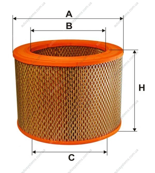 Фільтр повітряний WIX FILTERS 93206E (фото 1)