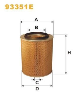 Фільтр повітряний WIX FILTERS 93351E