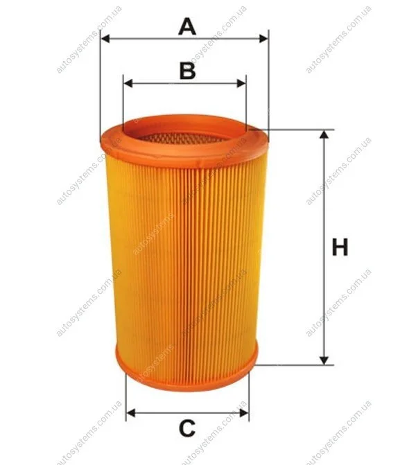 Фільтр повітряний Alfa Romeo/Lancia Lybra 1.6/1.9 JTD 99- WIX FILTERS WA6742 (фото 1)