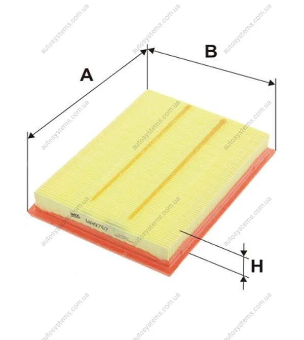 Воздушный фильтр WIX FILTERS WA9707 (фото 1)