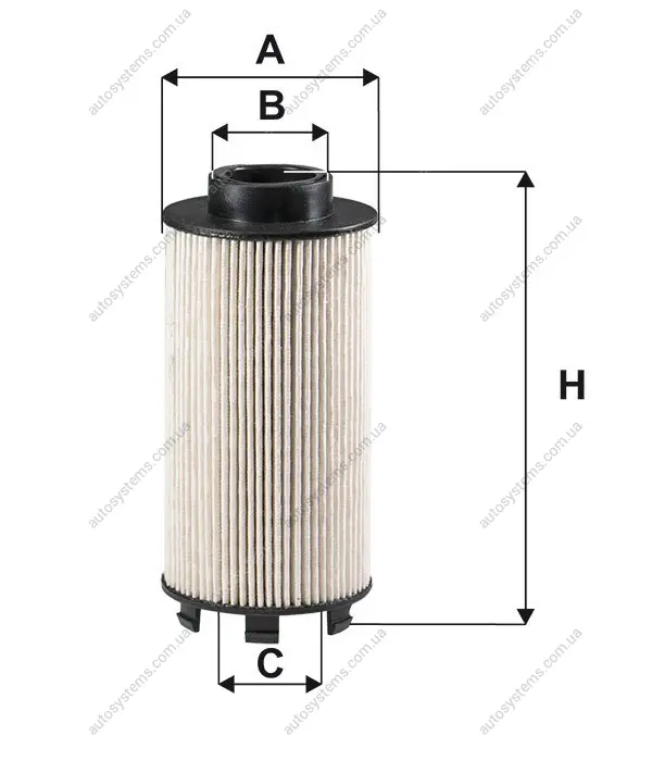 Фільтр паливний MB Actros/Atego OM936.912/OM936.973 11- WIX FILTERS WF10387 (фото 1)