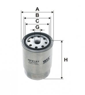 Фільтр паливний WIX FILTERS WF8181