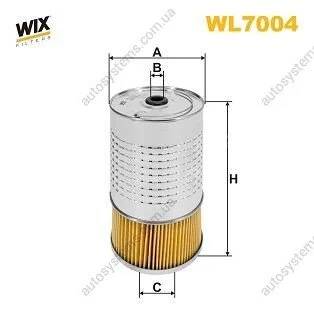 Фильтр масляный WIX FILTERS WL7004 (фото 1)