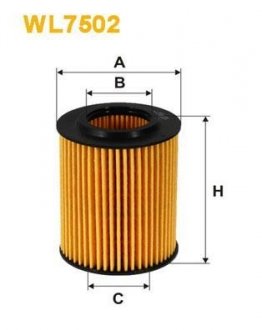 Фільтр масляний BMW 3 (F30/F31) 316/320i12- N13 WIX FILTERS WL7502