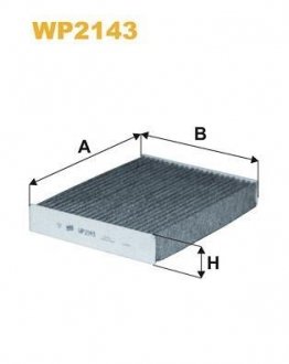 CABIN CARBON FILTER WIX FILTERS WP2143 (фото 1)