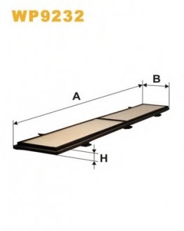 Фільтр салону BMW 1 (E81/E82/E87/E88) 04-/3 (E90/E91/E92/E93) 05-/X1 (E84) 09-15 WIX FILTERS WP9232