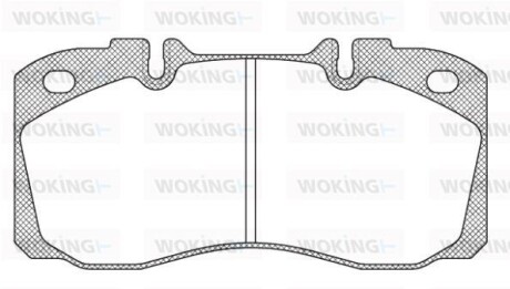 Тормозные колодки дисковые, комплект WOKING JSA 7403.00