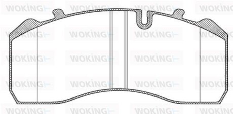 Тормозные колодки дисковые, комплект WOKING JSA 9143.10