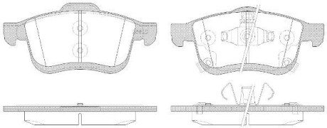 Тормозные колодки дисковые, комплект WOKING P10833.42