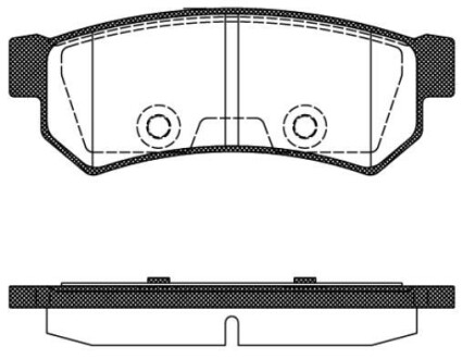 Тормозные колодки дисковые, комплект WOKING P11483.10