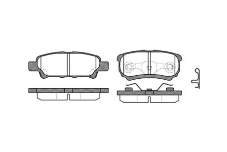 Тормозные колодки дисковые, комплект WOKING P11513.02