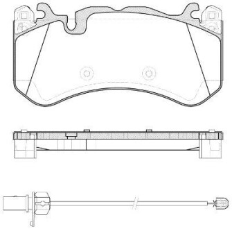 Тормозные колодки дисковые, комплект WOKING P12003.30