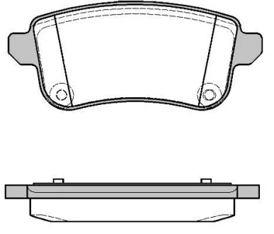 Тормозные колодки дисковые, комплект WOKING P12873.10