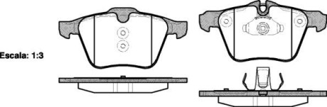 Тормозные колодки дисковые, комплект WOKING P13173.00