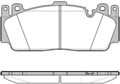 Тормозные колодки дисковые, комплект WOKING P14433.00