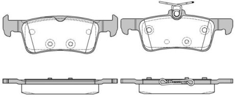 Тормозные колодки дисковые, комплект WOKING P14633.10