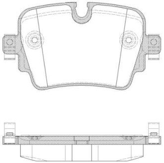 Тормозные колодки дисковые, комплект WOKING P14723.00