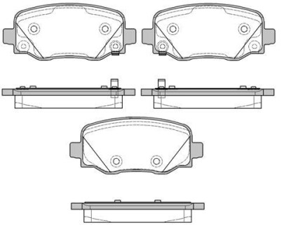 Тормозные колодки дисковые, комплект WOKING P14783.02