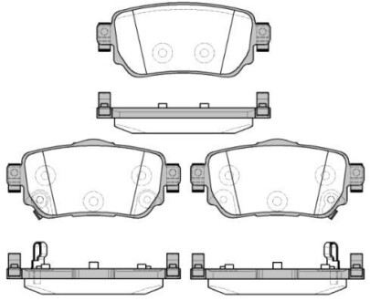 Тормозные колодки дисковые, комплект WOKING P14823.02