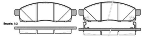 Тормозные колодки дисковые, комплект WOKING P15343.02