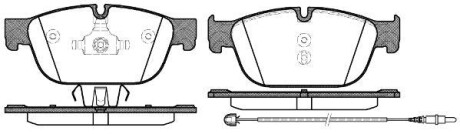 Тормозные колодки дисковые, комплект WOKING P15513.01