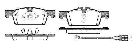 Тормозные колодки дисковые, комплект WOKING P15613.01