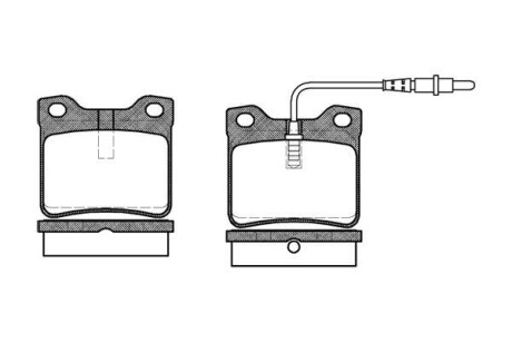 Тормозные колодки дисковые, комплект WOKING P2213.02