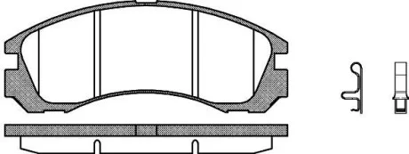 Тормозные колодки дисковые, комплект WOKING P2543.32