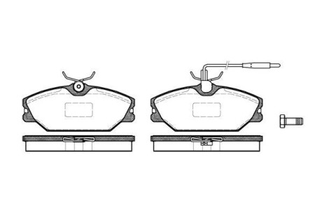 Тормозные колодки дисковые, комплект WOKING P3083.12