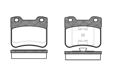 Тормозные колодки дисковые, комплект WOKING P3473.10