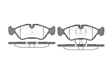 Тормозные колодки дисковые, комплект WOKING P3863.30