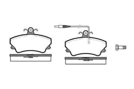 Тормозные колодки дисковые, комплект WOKING P5093.12