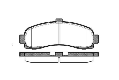 Тормозные колодки дисковые, комплект WOKING P5313.10