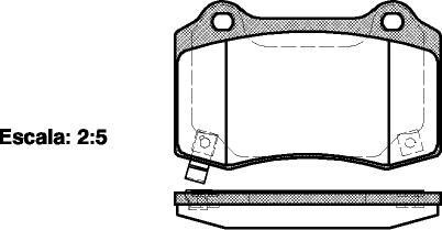 Тормозные колодки дисковые, комплект WOKING P5343.54