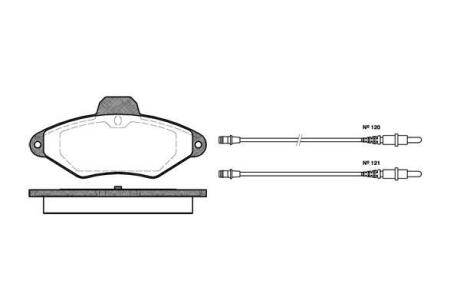 Тормозные колодки дисковые, комплект WOKING P5383.04