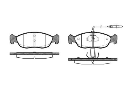 Тормозные колодки дисковые, комплект WOKING P5613.02