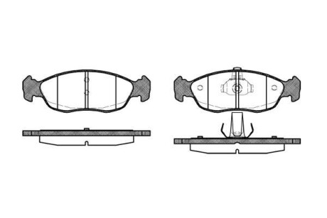 Тормозные колодки дисковые, комплект WOKING P5613.10