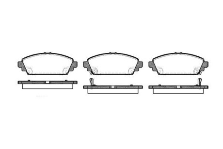 Тормозные колодки дисковые, комплект WOKING P6003.02