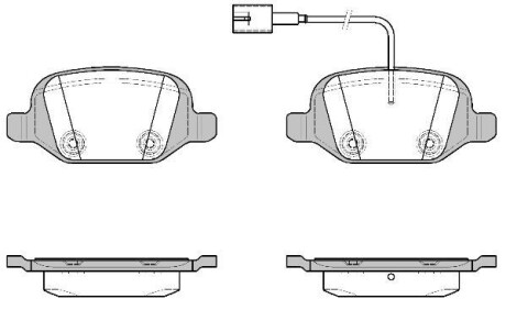 Тормозные колодки дисковые, комплект WOKING P6273.22