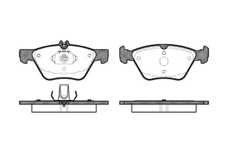 Тормозные колодки дисковые, комплект WOKING P7013.00