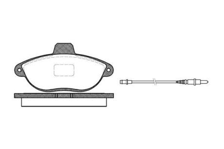 Тормозные колодки дисковые, комплект WOKING P7023.02