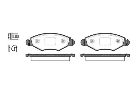 Тормозные колодки дисковые, комплект WOKING P7433.20