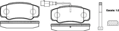 Тормозные колодки дисковые, комплект WOKING P8613.02