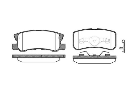 Тормозные колодки дисковые, комплект WOKING P9033.02