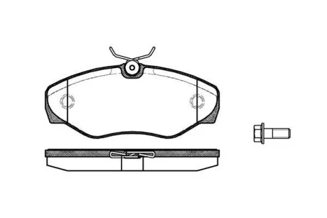 Тормозные колодки дисковые, комплект WOKING P9343.10