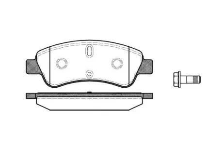 Тормозные колодки дисковые, комплект WOKING P9403.10
