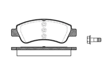 Тормозные колодки дисковые, комплект WOKING P9403.20