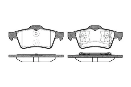 Тормозные колодки дисковые, комплект WOKING P9423.00