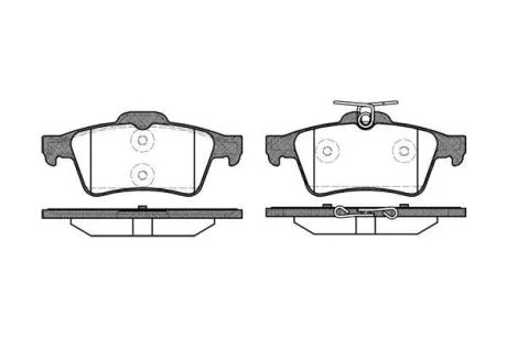 Тормозные колодки дисковые, комплект WOKING P9423.20