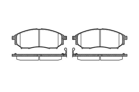 Тормозные колодки дисковые, комплект WOKING P9523.14